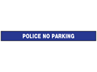 Police no parking barrier tape