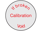 If broken calibration void label