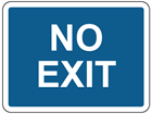 No exit sign