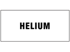 Helium pipeline identification label