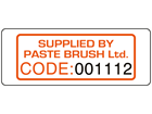 Assetmark+ serial number label (logo / full design), 19mm x 50mm
