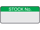 Stock number aluminium foil labels.