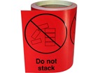 Do not stack shipping label.