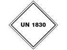 UN 1830 (Red phosphorus, acetone) label.
