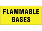 Flammable gases pipeline identification tape.