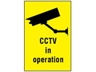 CCTV in operation sign