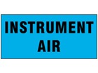 Instrument air pipeline identification tape.