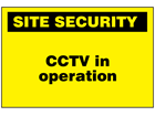 CCTV in operation sign