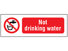 Not drinking water safety sign.