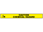 Caution chemical hazard barrier tape