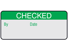 Checked aluminium foil labels.