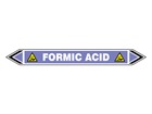 Formic acid flow marker label.