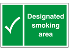 Designated smoking area