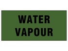 Water vapour pipeline identification tape.