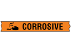 Corrosive COSHH tape.