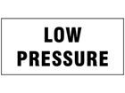 Low pressure pipeline identification tape.