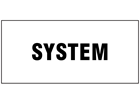 System pipeline identification tape.
