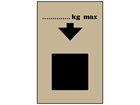 Maximum stockable weight stencil