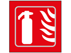 Fire extinguisher symbol sign.