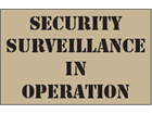 Security surveillance in operation heavy duty stencil