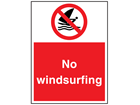 No windsurfing sign.