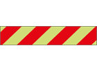 Photoluminescent fire hazard tape