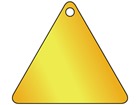 Blank Triangular Brass Tag