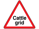 Cattle grid sign