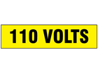 110 Volts label