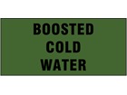 Boosted cold water pipeline identification tape.