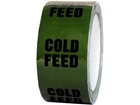 Cold feed pipeline identification tape.