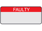 Faulty aluminium foil labels.