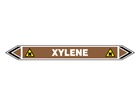 Xylene flow marker label.