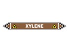 Xylene flow marker label.