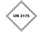 UN 3175 (Solids containing flammable liquids) label.