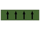 Flow indication tape for water