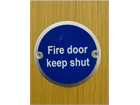 Fire door keep shut symbol door sign.