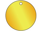 Blank Circular Brass Tag