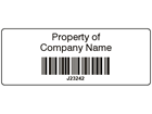 Scanmark+ barcode label (black text), 19mm x 50mm