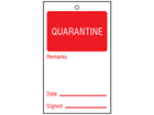 Quarantine tag