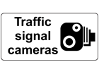 Traffic signal cameras sign