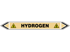 Hydrogen flow marker label.