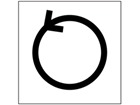 Anti clockwise rotation symbol labels.