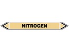 Nitrogen flow marker label.