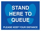 Stand here to queue