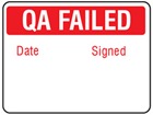 Jumbo QA Failed label - 250 pack