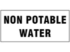 Non potable water pipeline identification tape.