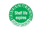 Shelf life expires month and year label