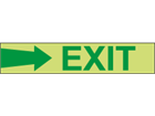 Photoluminescent Exit and safety directional arrow tape