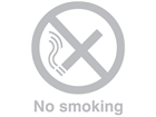 No smoking window safety decal